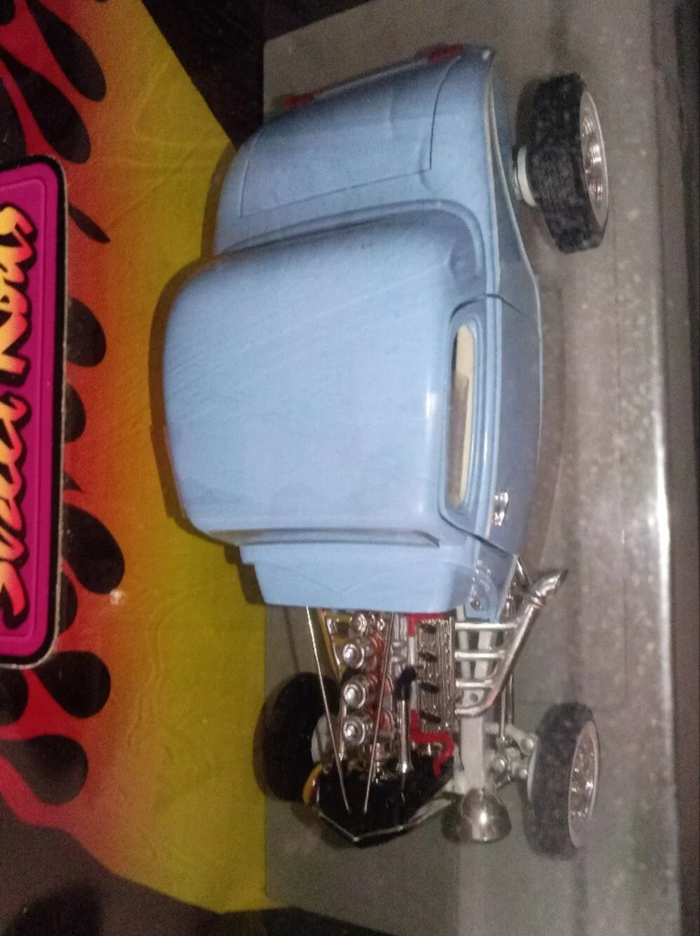 Street Rods Light Blue Classic Kids Toy Car